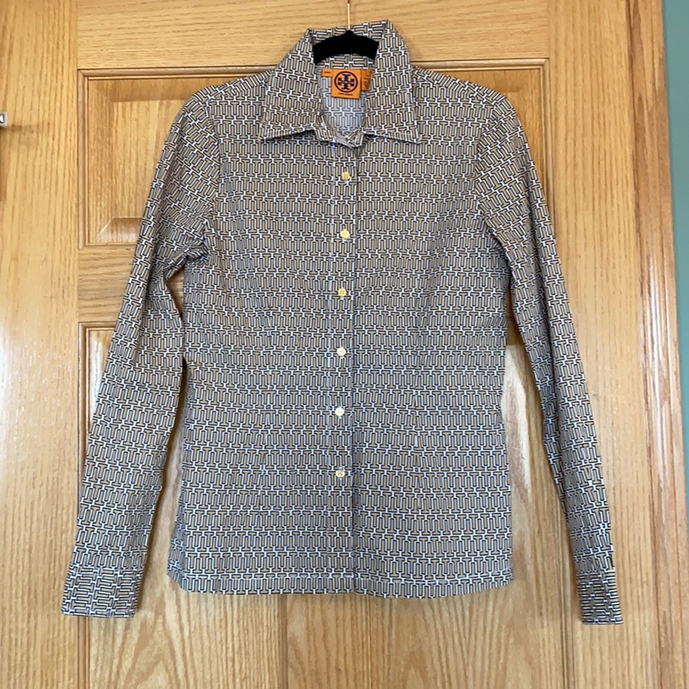Tory Burch size 6 button down shirt